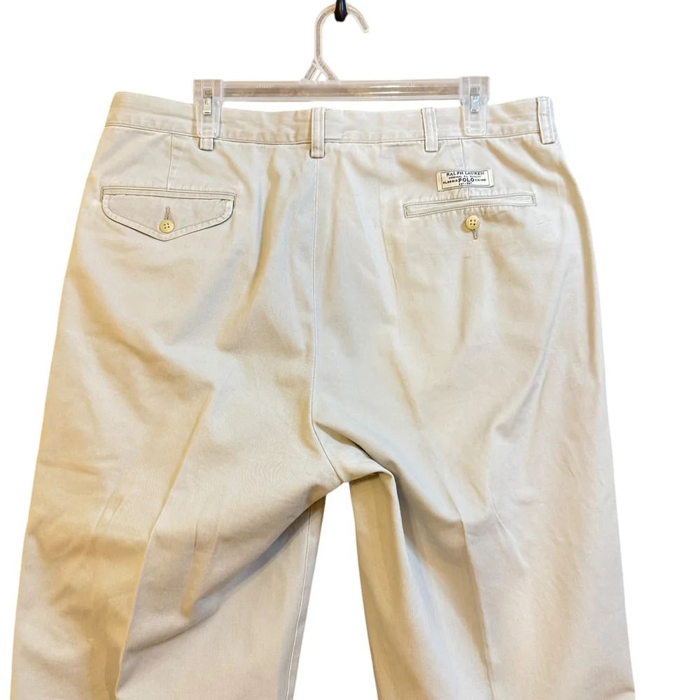 Polo by Ralph Lauren Beige Hammond Pants Size 36x30 100% Cotton